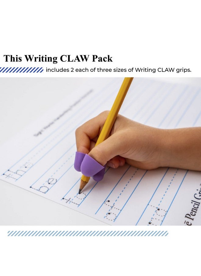 The Pencil Grip - Writing Claw, Sample Pack, 2 Each Of Three Sizes - Tpg-21123 - Image 1