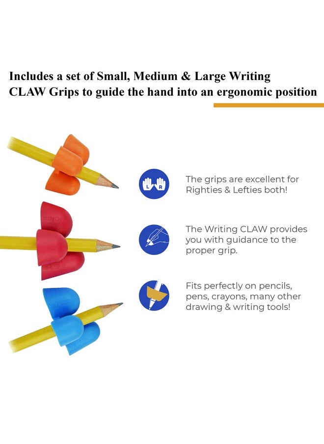 The Pencil Grip - Writing Claw, Sample Pack, 2 Each Of Three Sizes - Tpg-21123 - Image 1