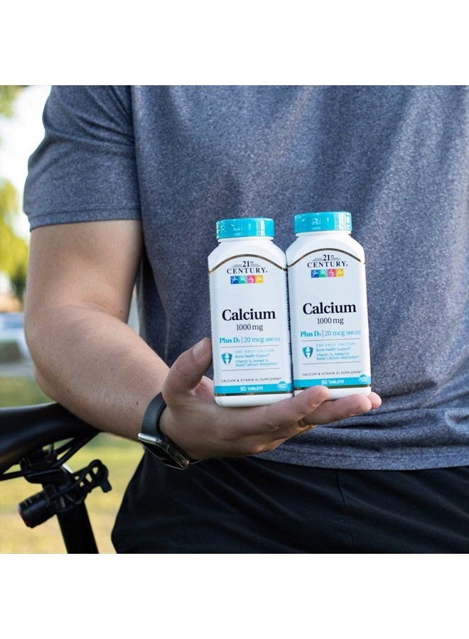 21st Century Calcium Plus D Tablets, 1000 mg, 90 Count - Image 4