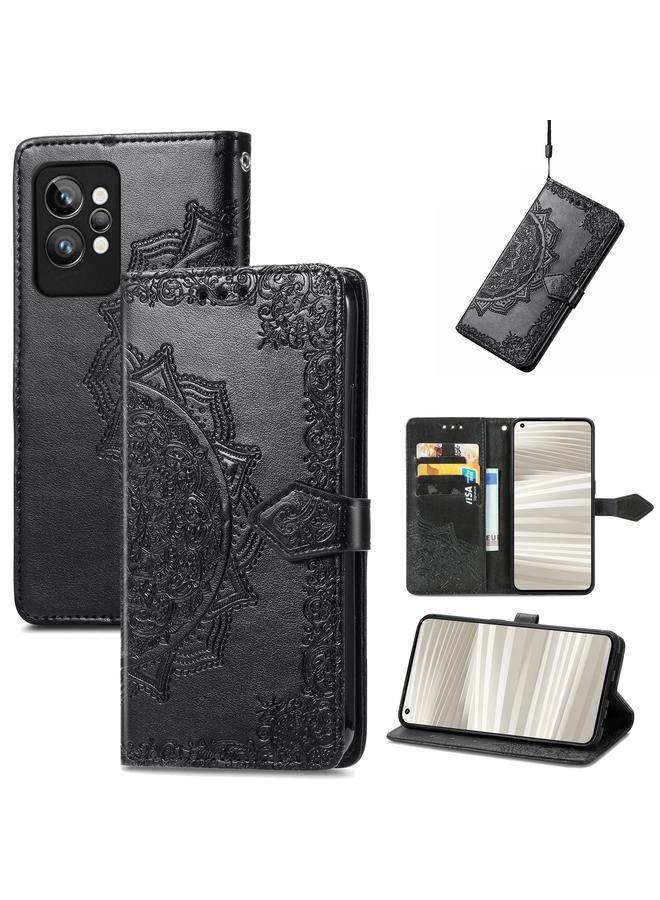 S-TOP Case For OPPO Realme GT2 Pro Mandala Flower Embossed Leather Phone Case - Image 1