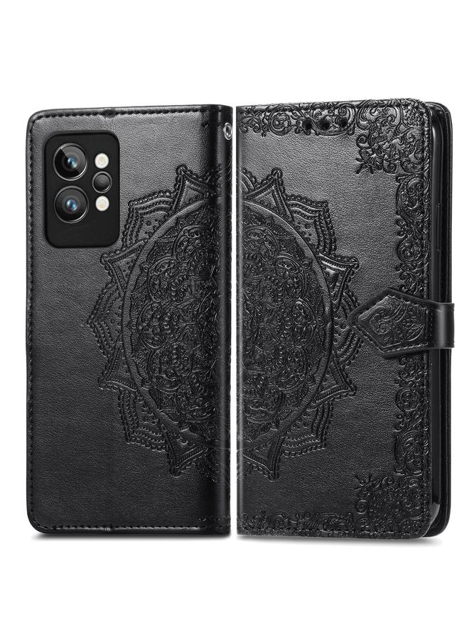 S-TOP Case For OPPO Realme GT2 Pro Mandala Flower Embossed Leather Phone Case - Image 2