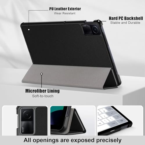 ProElite Case Cover for Redmi Pad SE 11 inch Cover, Slim Trifold Flip case Cover for Redmi Pad SE 11 inch Tablet [Auto Sleep Wake Feature], Eiffel - Image 5