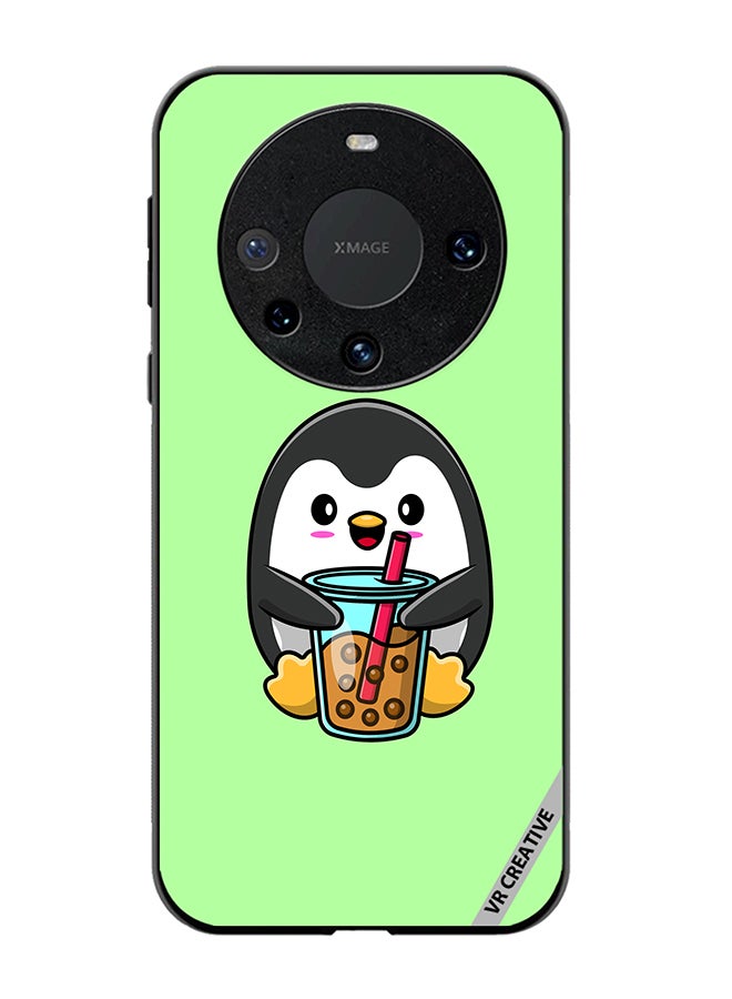 VR CREATIVE Protective Case Cover For Huawei Mate 60 Pro Plus Penguin Cola Design Multicolour - Image 1