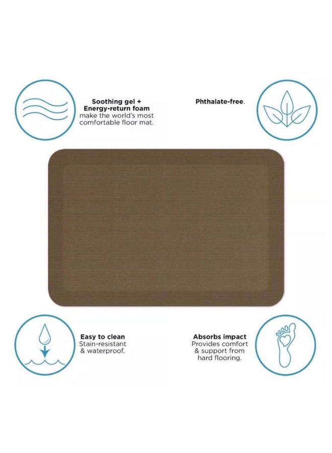 GelPro Designer Comfort Mat-Grasscloth Khaki 20 X 30 Inch - Image 3