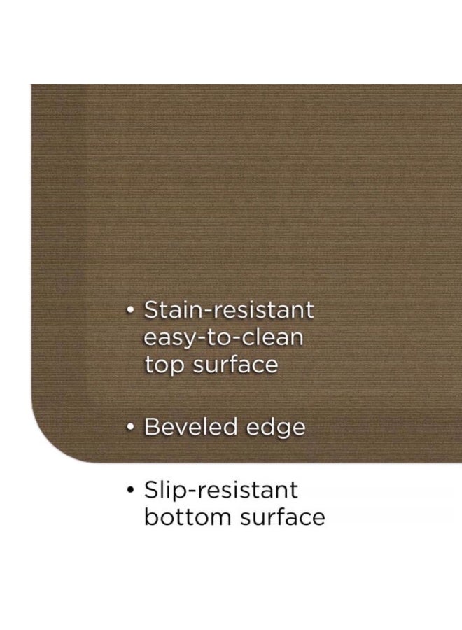 GelPro Designer Comfort Mat-Grasscloth Khaki 20 X 30 Inch - Image 2