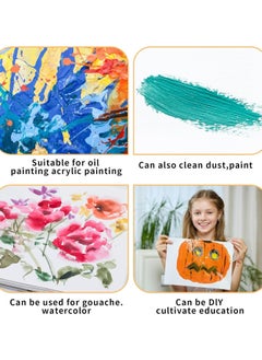 Oasisgalore 3-Piece Flat Paddle Paint Brush Set - 3/4/5 Inch Wide Brushes for Wall, Wood, Oil, and Acrylic Painting  - Image 5
