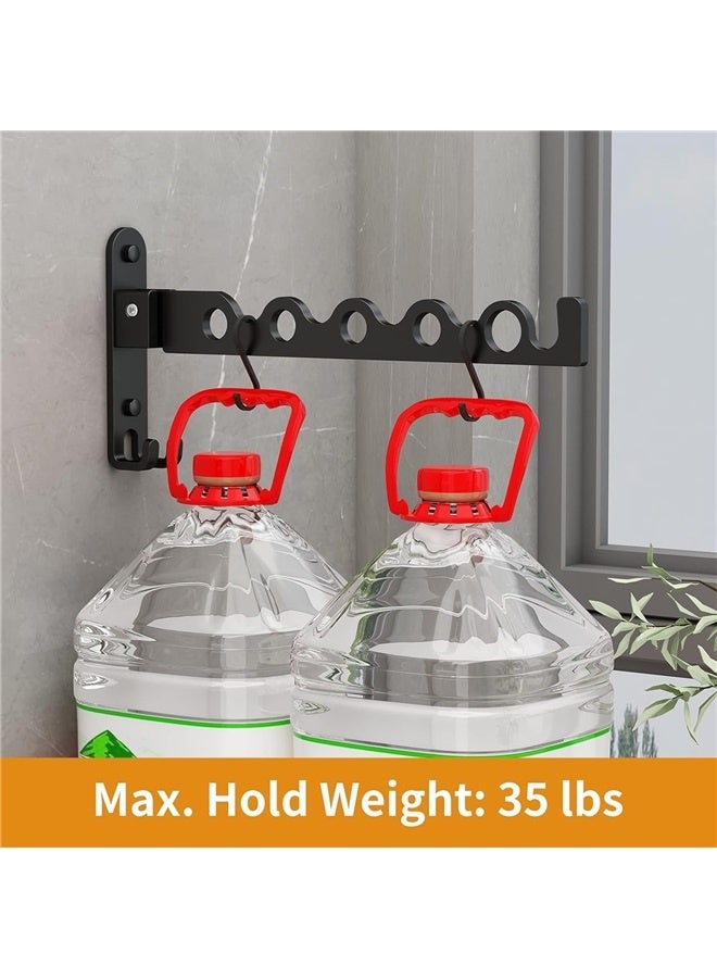 Wall Mounted Drying Rack Clothing Foldable, Laundry Drying Rack Collapsible, Folding Clothes Hanger Holder, Matte Black(one Pack) - Image 4