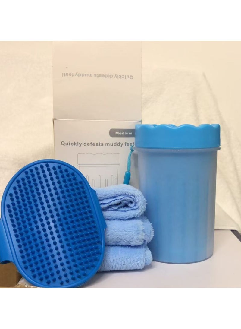 Dog Paw Cleaner, Washer, Buddy Muddy Pet Foot Cleaner for Small Medium Large Breed Dogs/Cats (with 3 absorbent towel) - Image 3