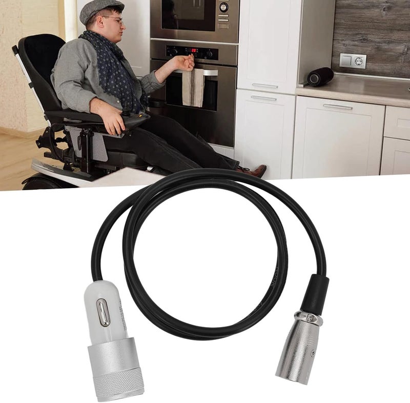 كلاراكو شاحن كرسي متحرك كهربائي، شاحن USB عالمي سريع لسكوتر التنقل، مناسب للسيارات الصغيرة والكراسي المتحركة، ملحق لشحن الهاتف أثناء السفر - Image 5