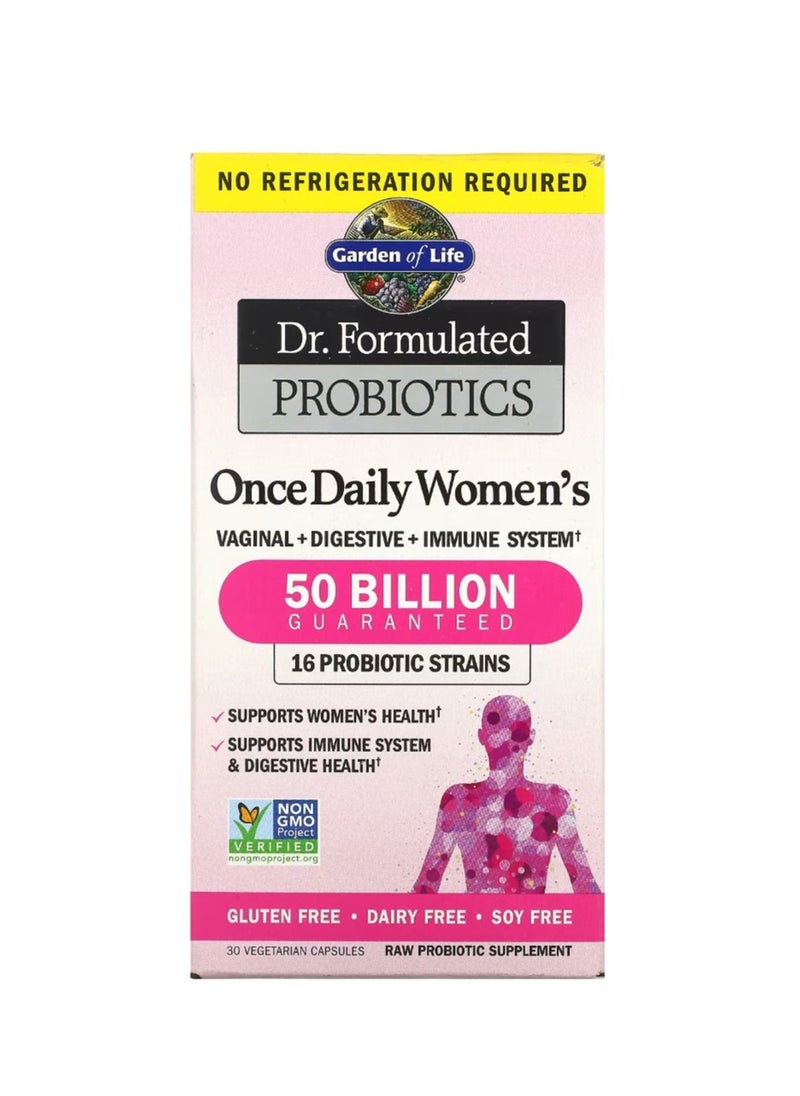 Garden of Life - Dr. Formulated Probiotics Once Daily Women's 50 Billion 30 Vegetarian Capsules - Image 1
