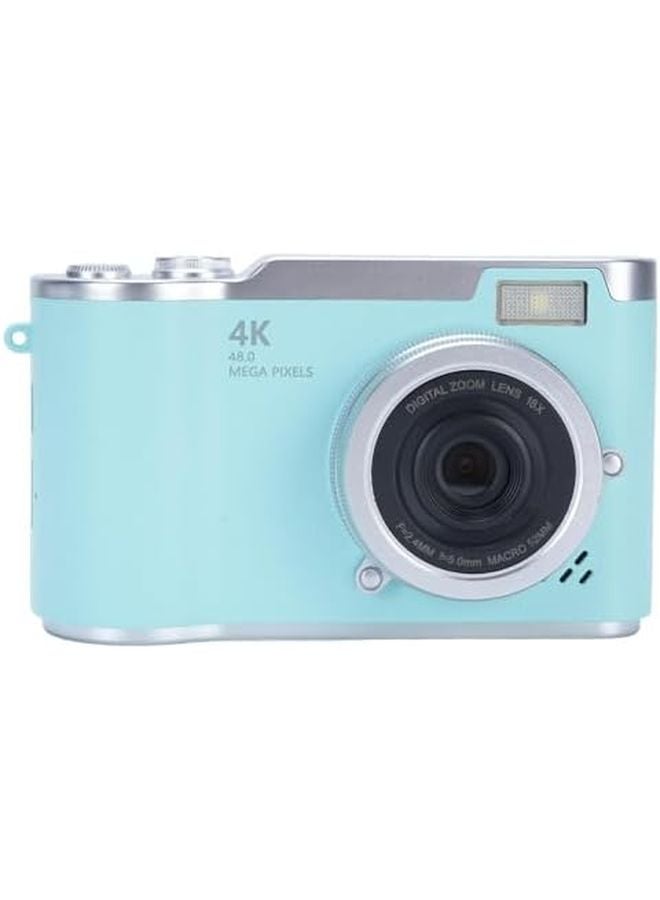 Green Digital Zoom Camera 48MP 1080P Vlogging with Flip Screen Autofocus and LED Fill Light - Image 1