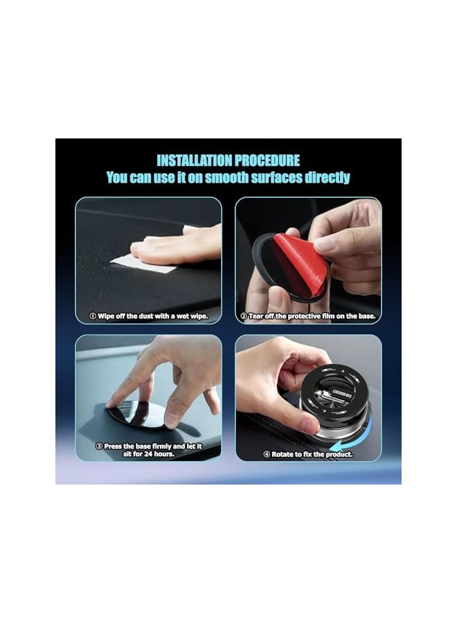 S-TOP 2026 Upgraded Vacuum Magnetic Car Phone Holder - 360° Foldable & Retractable Hands-Free Suction Cup Mount, For iPhone 16/Pro/Max/15/14/13/12 and Other Smartphones - Image 1