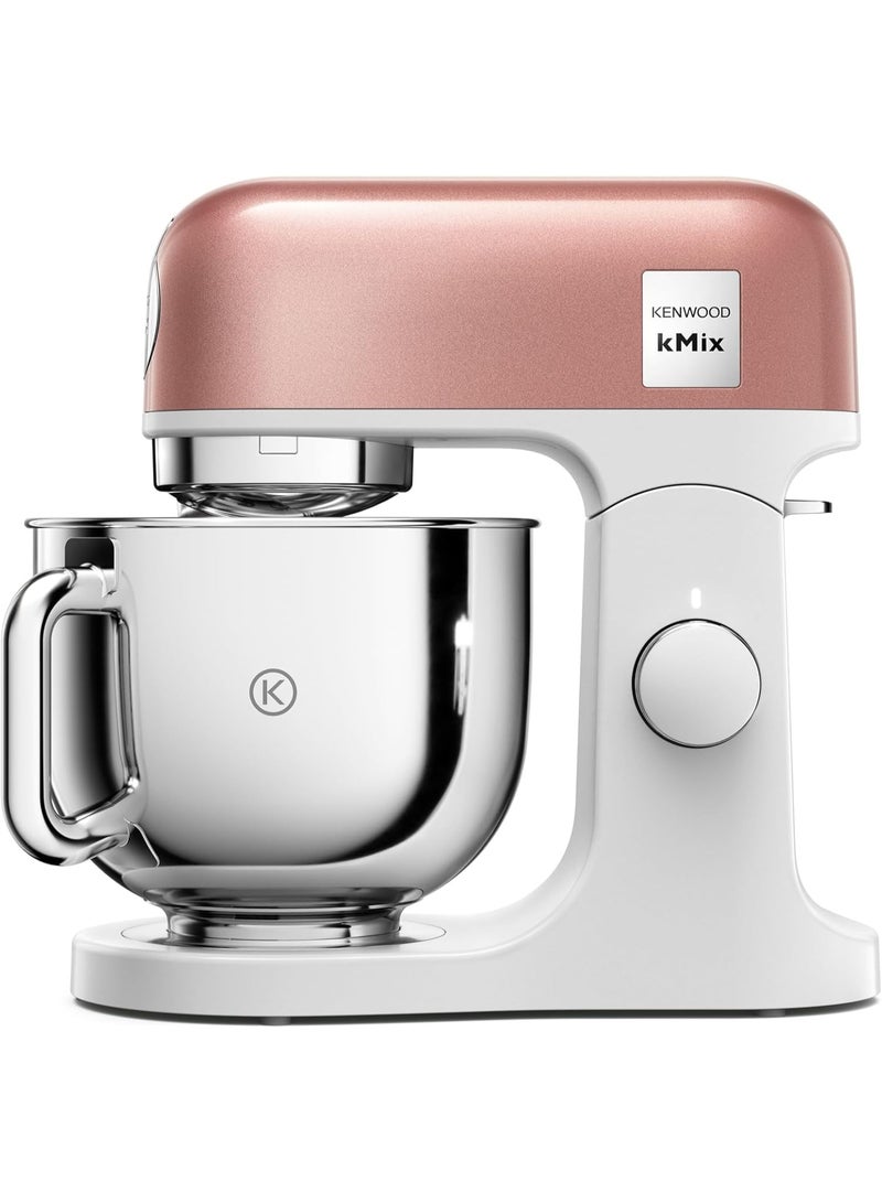 كينوود خلاط كينود kMix للخبز، خلاط مطبخ أنيق مع ملحق K-beater، خطاف العجين وخفاقة، وعاء من الفولاذ المقاوم للصدأ سعة 5 لتر، واقي رذاذ قابل للإزالة، 1000 واط، إصدارات KMX760API بلون المشمش الوردي - Image 1