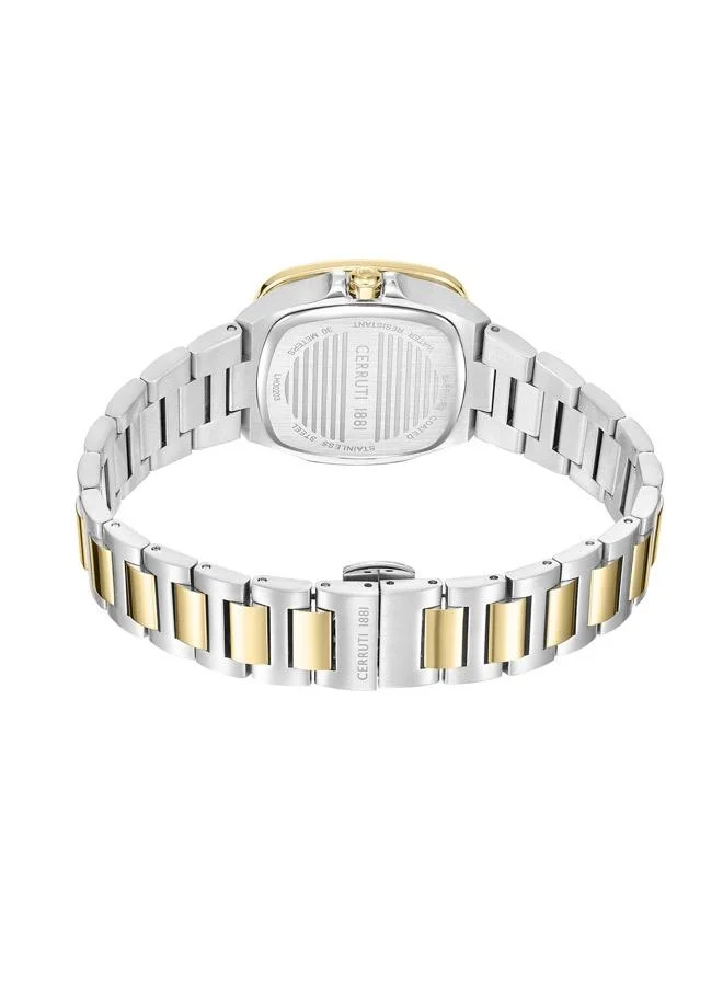 شيروتي 1881 Casale Analog White Watch For Women Sapphire Coated Flat Glass And Stainless Steel Bracelet 32.5mm Water Resistant 3 ATM - CIWLH0020302
