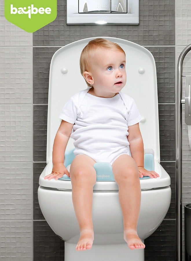 BAYBEE Milano Western Baby Potty Training Seat With Handle, Cushion Seat 1 To 5 Years Blue - Image 2