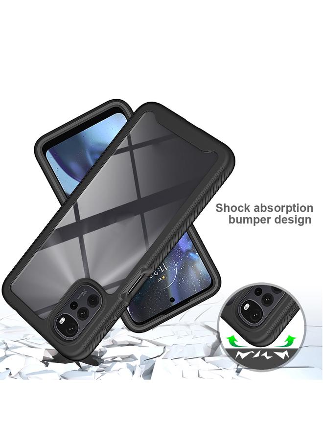 Green Tiger Motorola Moto G22 E32 Starry Sky Full Body Hybrid Shockproof Phone Case Red - Image 3