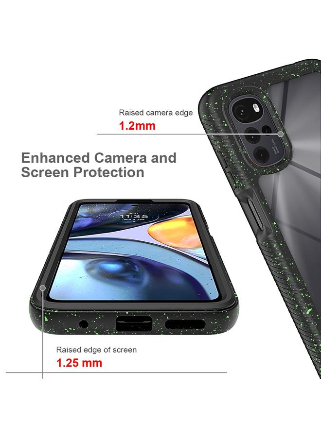 Green Tiger Motorola Moto G22 E32 Starry Sky Full Body Hybrid Shockproof Phone Case Red - Image 5