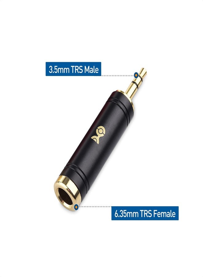 Cable Matters 2-Pack 3.5mm to 1/4 Adapter, 1/8 Male to 1/4 Female Microphone Adapter Jack, 6.35mm to 3.5mm Headphone Jack Adaptor - Image 3