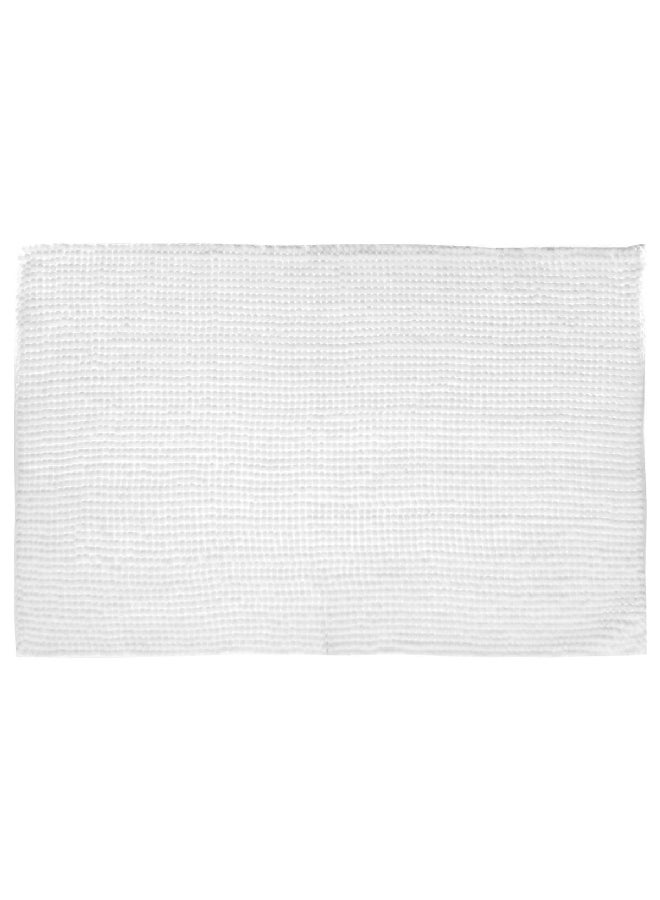 Five Simply Smart Chenille Rectangular Bath Mat White 50 x 80 cm 138043I - Image 1