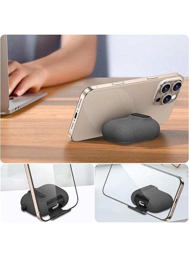 Secure Lock Armor Case for AirPods Pro 3 – Shockproof Protective Cover with Keychain Ring & Built-in Phone Stand, Wireless Charging Compatible - Image 3