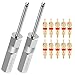 PUIBERS Magnetic Schrader Valve Stem Removal Tools 43 Inch Valve Core Removal Tool Set with 10 Valve CoresStainless Steel Tire Valves Tool for Schrader Cores 2Pack - Image 2