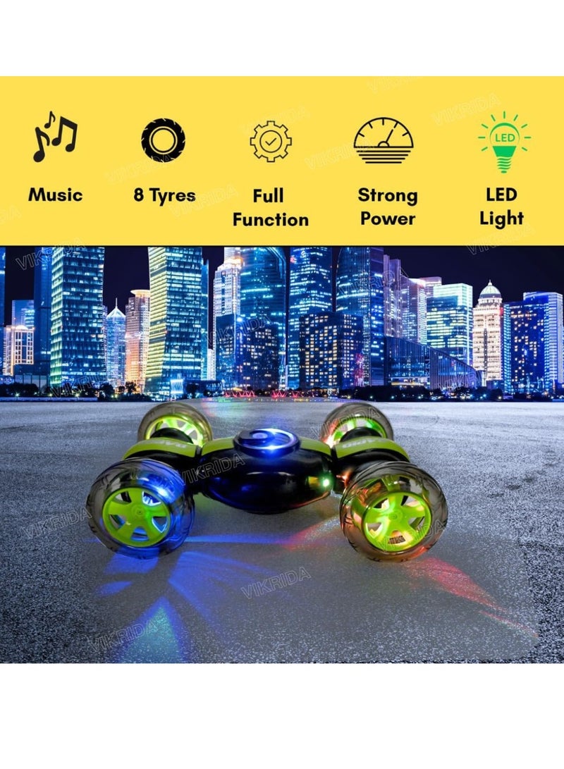 Stunt King 4WD RC Car with 360° Twisting Action, Gesture Sensor & Light-Up Wheels – Multi-Function Off-Road Remote Control Vehicle Toy - Image 2