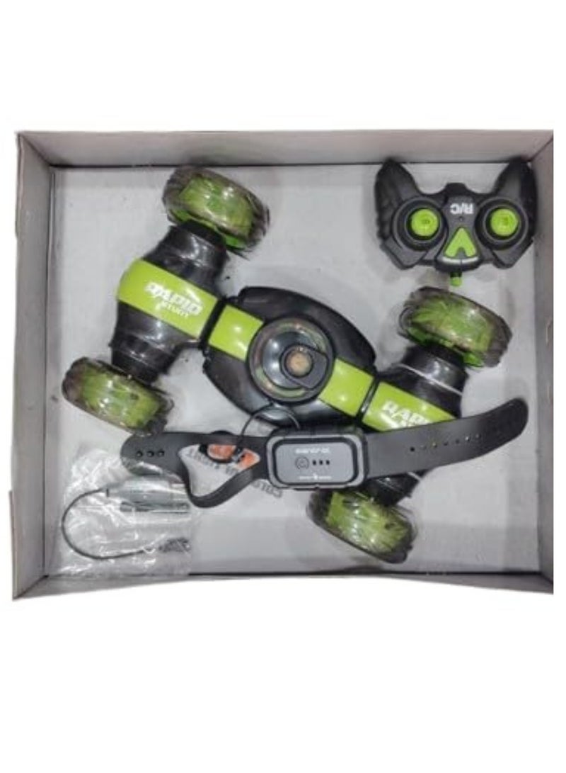 Stunt King 4WD RC Car with 360° Twisting Action, Gesture Sensor & Light-Up Wheels – Multi-Function Off-Road Remote Control Vehicle Toy - Image 4