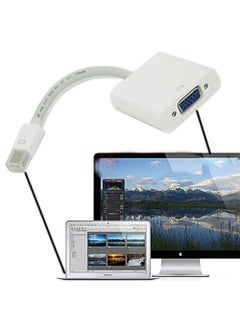 erorex Mini Display Port DP to VGA Cable Adapter Converter - WHite  - Image 2