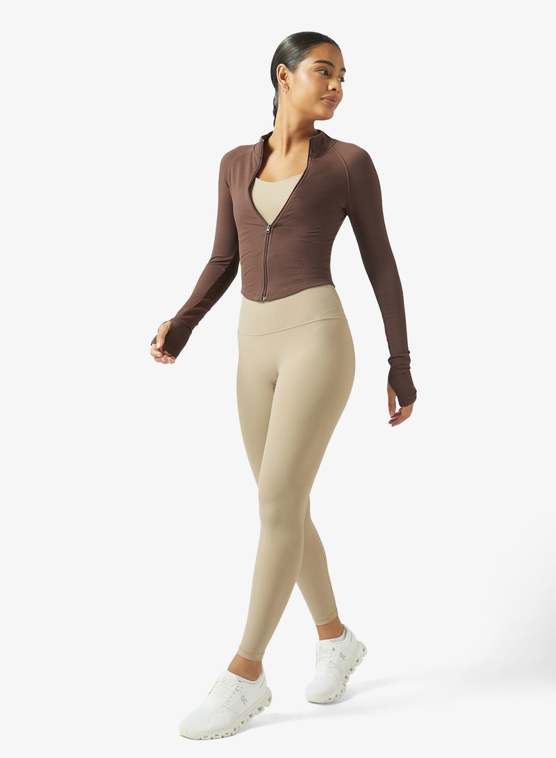 FRWD Zip Up Sculpting Seamless Training Jacket - Image 4