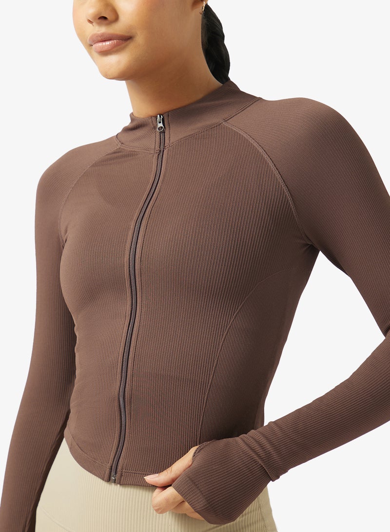 FRWD Zip Up Sculpting Seamless Training Jacket - Image 3