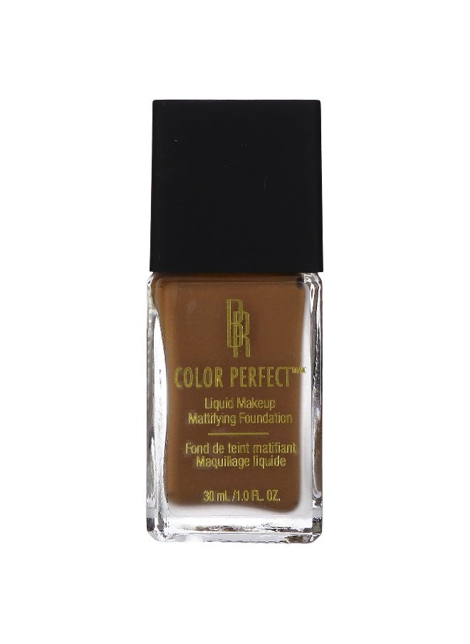 Black Radiance Black Radiance, Color Perfect, Liquid Makeup Mattifying Foundation, 1320068 Chocolate Truffle, 1 fl oz (30 ml)  - Image 1