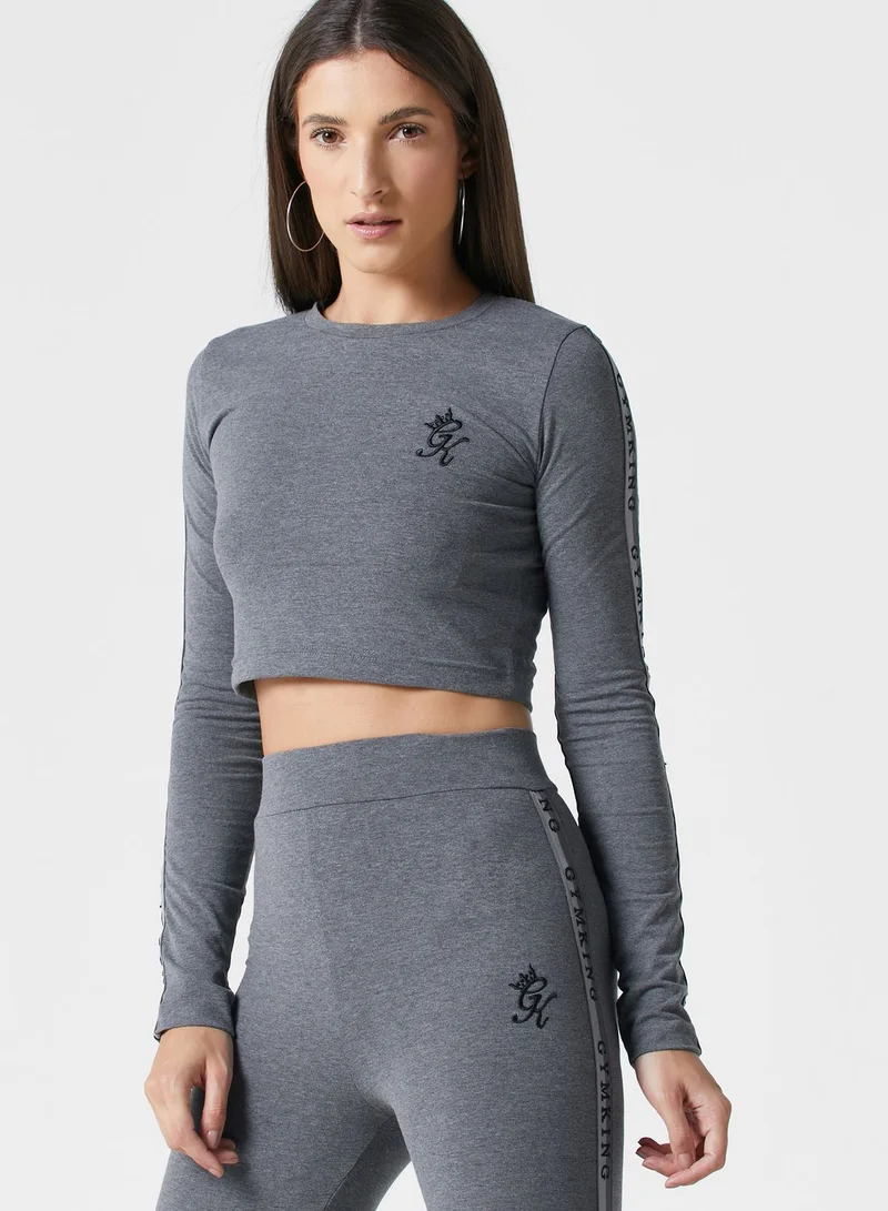 Gym King Logo Cropped T-Shirt