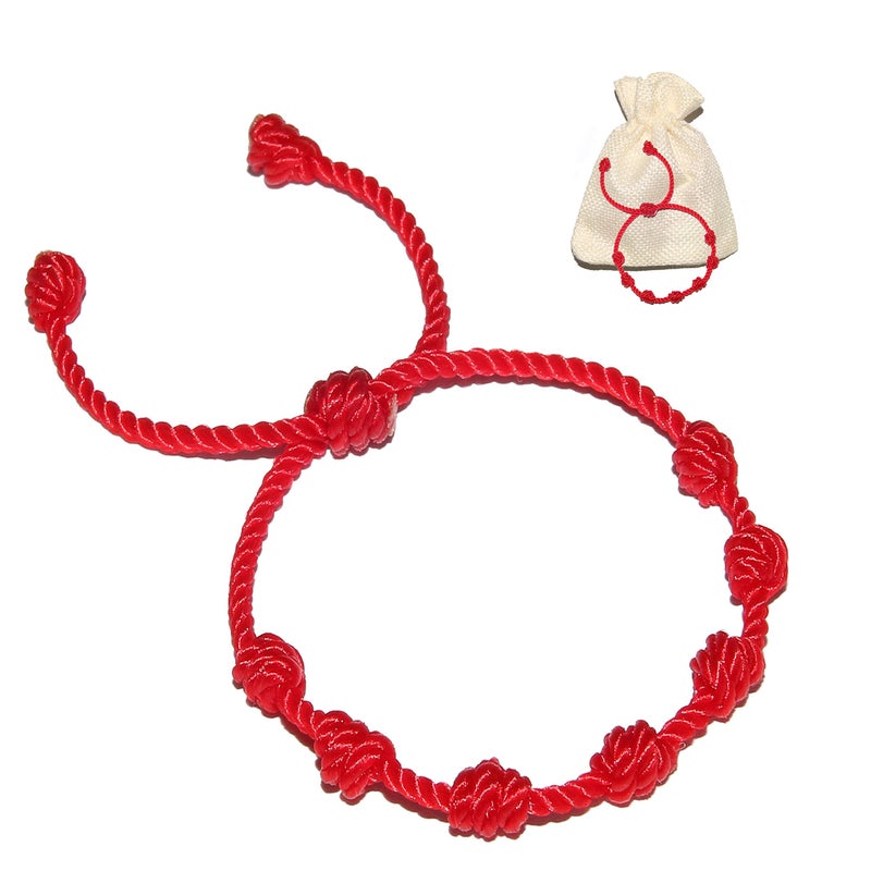 PHITECUS Red Bracelet for Babies, Baby Girl and Baby boy. Protection Amulet for Children. String for Good Luck and The Evil Eye. Infant Bracelet for Newborn and Kids - Image 1