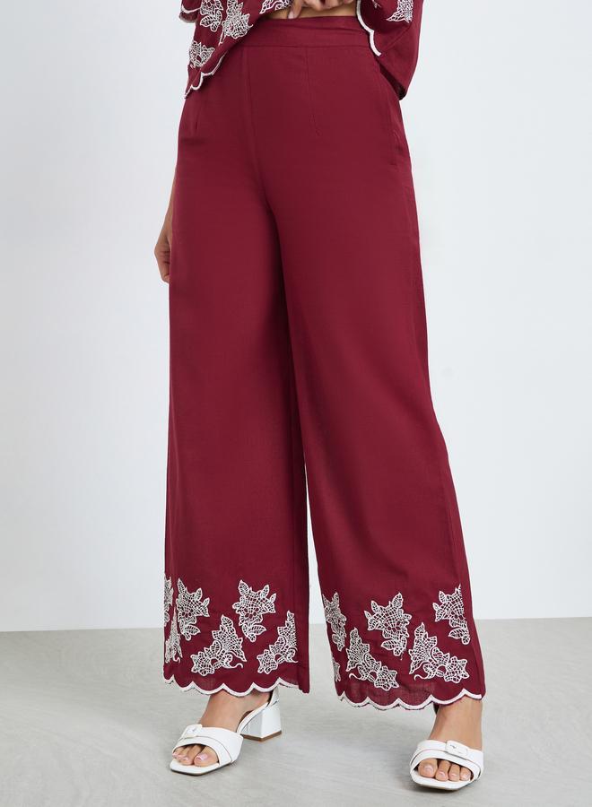 Styli Women Embroidered Top and Trousers Co-Ords - Image 4