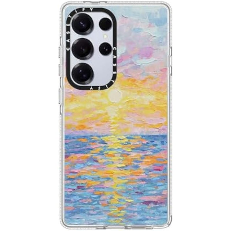 Casetify Magnetic Clear Galaxy S25 Ultra Case 【Compatible with Magsafe】 - Frosted Sunset - Image 2