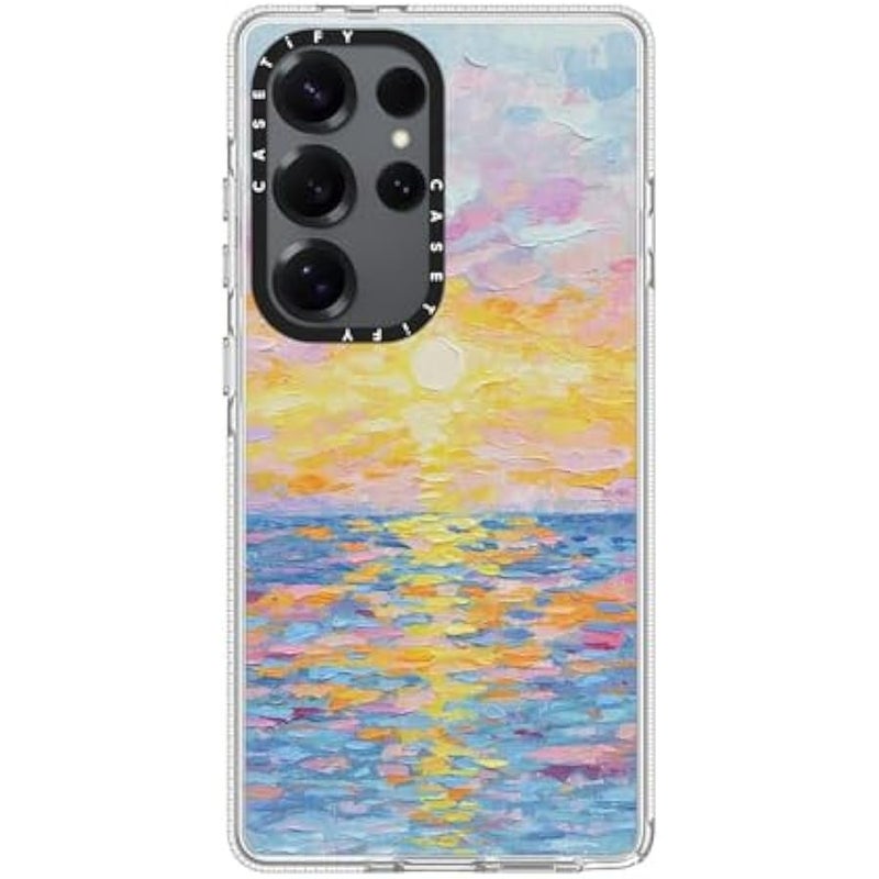 Casetify Magnetic Clear Galaxy S25 Ultra Case 【Compatible with Magsafe】 - Frosted Sunset - Image 3