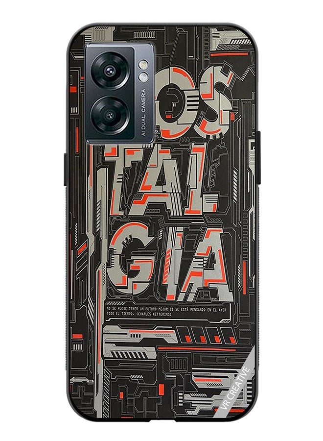 VR CREATIVE Protective Case Cover For Oppo A57 5G Nostalgia Design Multicolour - Image 1