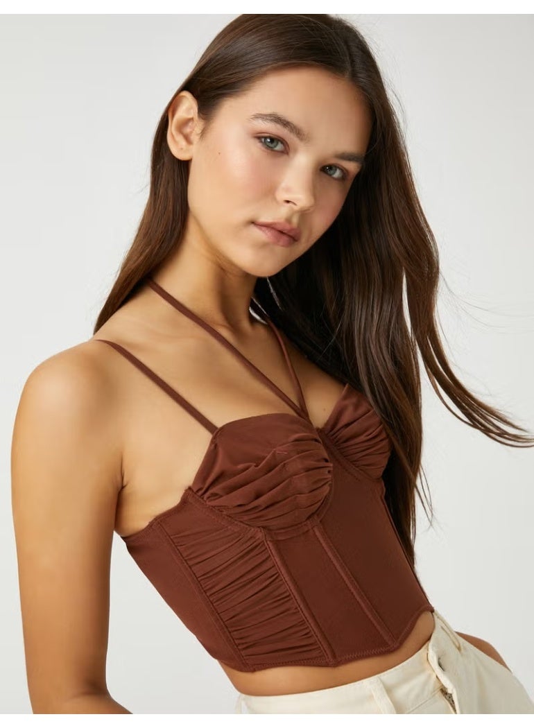 KOTON Sweetheart Neck Bustier Thin Straps - Image 1