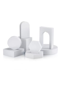 Generic Hard Foam Shapes Makeup Tools Studio Shooting Props Geometric Cube Cosmetics for Lipstick Craft Photography Background-8pcs  - Image 1