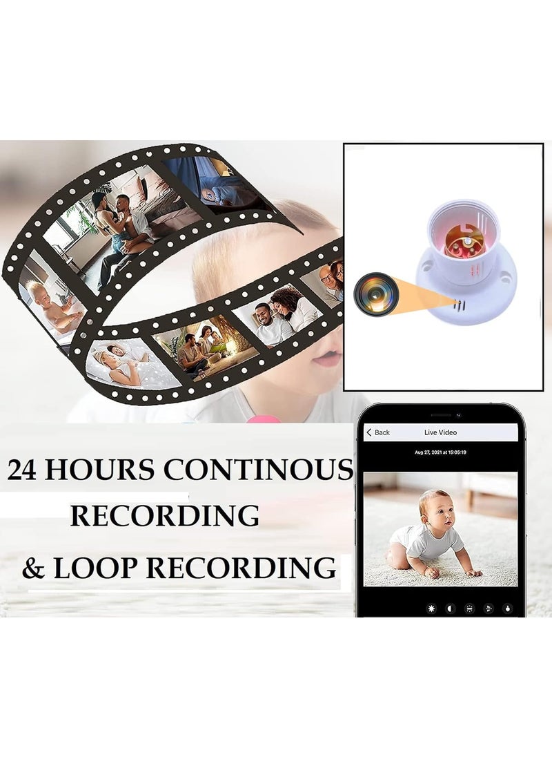 Asleesha Asleesha 4K WiFi Day Vision Holder HD Mini cam 1080p HD Audio Video Recording Watch Live 24 Hours Small Surveillance Security Wireless Camera for Home Office  - Image 5