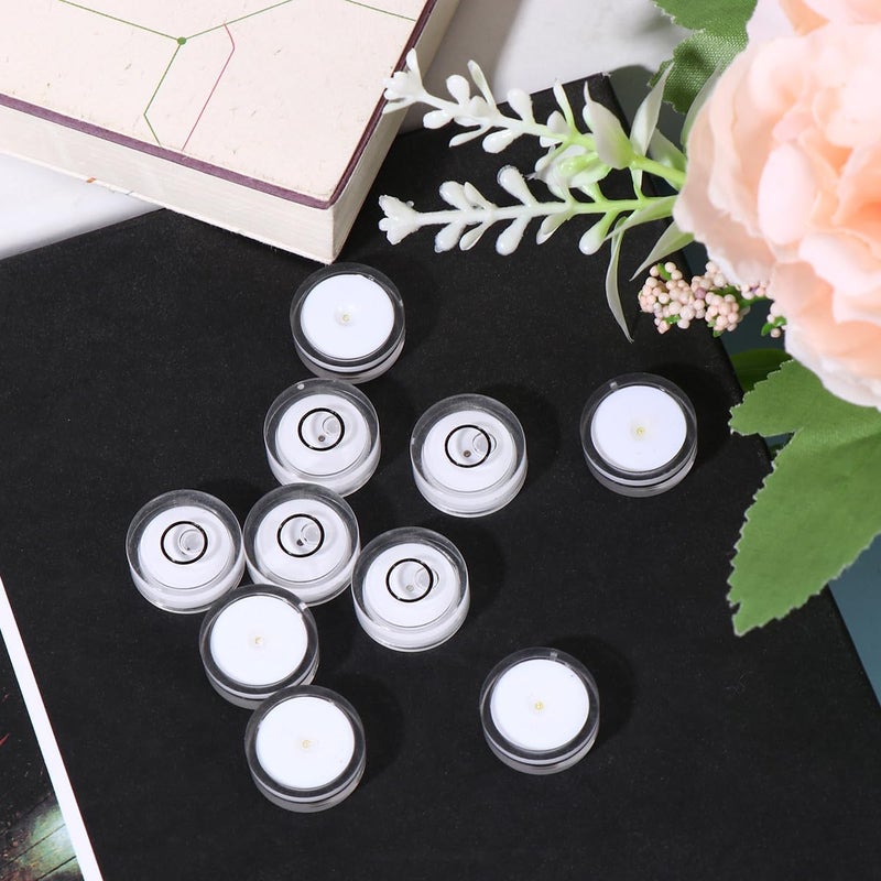 Universal Circular Bubble Level Set 16Pcs 15Mm Diameter 6Mm Height White - Image 4