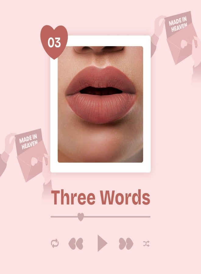 MARS Love Track Velvet Lip Tint (2.8ml) (THREE HEART) | Velvet Matte Finish | Non-Sticky & Lightweight | Highly Pigmented | Comfortable Wear | 6 Flattering Shades - Image 2
