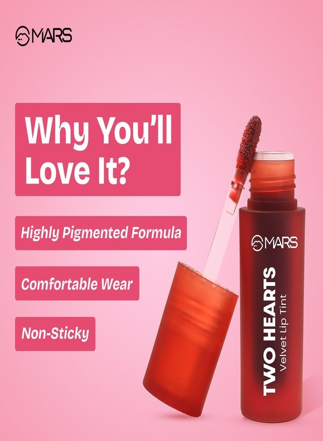 MARS Love Track Velvet Lip Tint (2.8ml) (THREE HEART) | Velvet Matte Finish | Non-Sticky & Lightweight | Highly Pigmented | Comfortable Wear | 6 Flattering Shades - Image 3