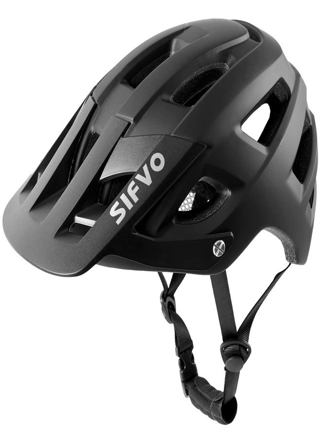 SIFVO MTB Bicycle Helmet for Men and Women, Bicycle Helmet with Visor, Bicycle Helmet, Mountain Bike Helmet, Road Bike Helmet, Lightweight & Adjustable M/L (54-62 cm) - Image 1