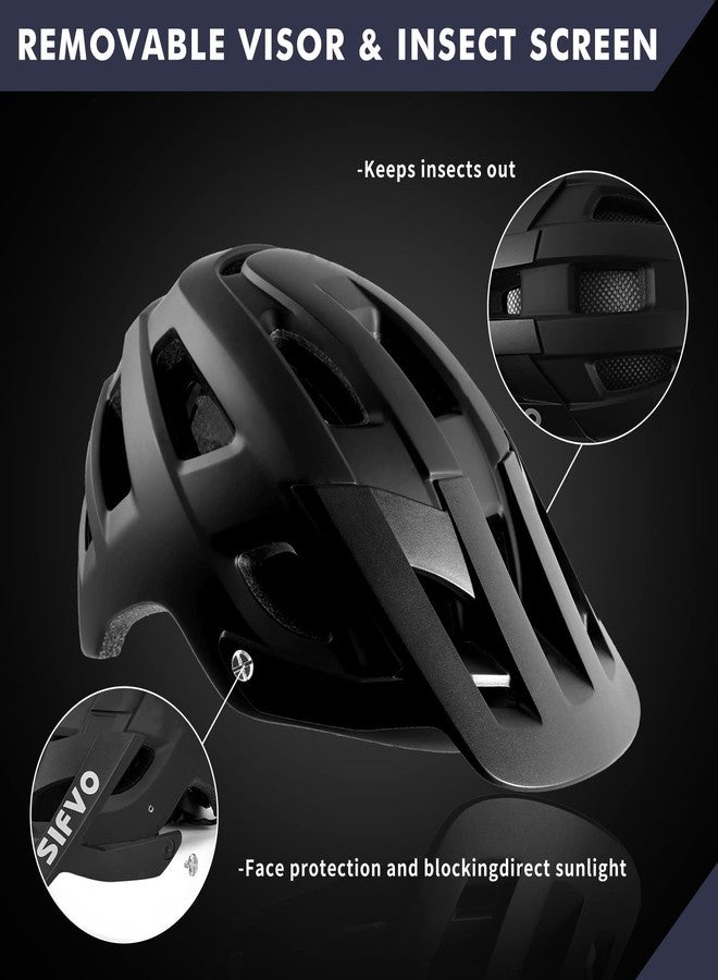 SIFVO MTB Bicycle Helmet for Men and Women, Bicycle Helmet with Visor, Bicycle Helmet, Mountain Bike Helmet, Road Bike Helmet, Lightweight & Adjustable M/L (54-62 cm) - Image 5