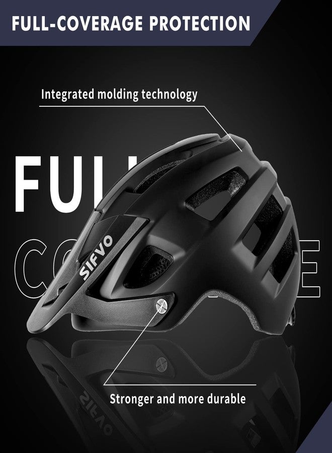 SIFVO MTB Bicycle Helmet for Men and Women, Bicycle Helmet with Visor, Bicycle Helmet, Mountain Bike Helmet, Road Bike Helmet, Lightweight & Adjustable M/L (54-62 cm) - Image 2