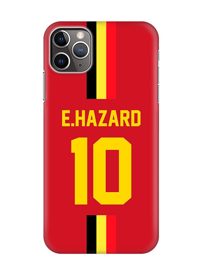 Stylizedd Slim Cover for Apple iPhone 11 Pro Max Case Snap Classic Series Mobile Cover Hard PC Shield Matte Finish Print -Belgium-Player-E.Hazard - Image 1