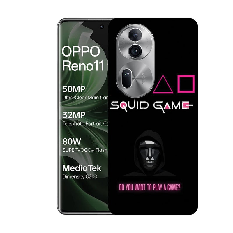 EYE CATCH Printed Protective Case Cover For Oppo Reno 11 Pro -  Squid Game Do You Want To Play A Game - Image 1