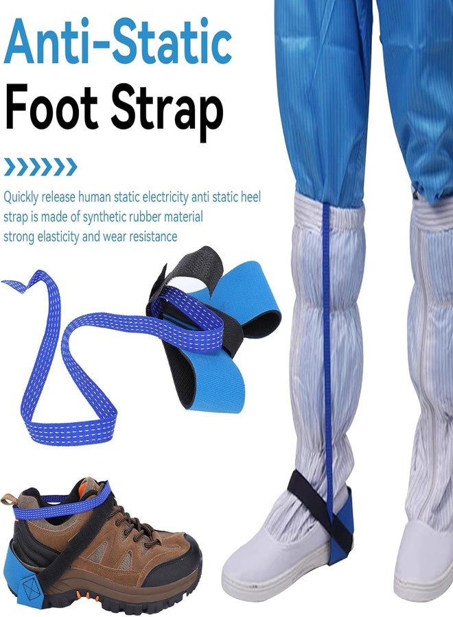 SCHOFIC [PACK OF 5] ESD Heel Strap Adjustable Anti Static 1M Ohm ESD Reusable Footstrap for Grounding - Image 2