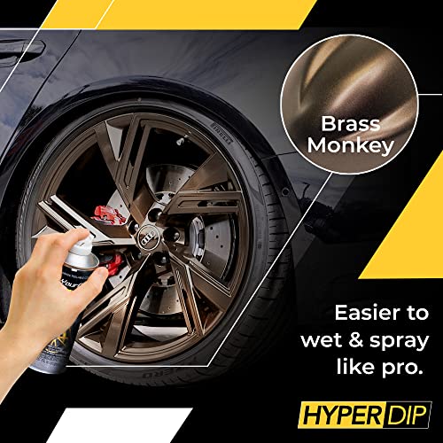 DipYourCar دهان هايبر ديب من DipYourCar.com - علبة من طلاء السيارات القابل للرذاذ - حماية طلاء قابلة للإزالة للسيارات - طلاء ساتين برونزي - Image 4